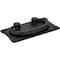 Elements 3" Center-to-Center Matte Black Rectangle Verona Cabinet Drop Pull R1011MB - alternate 1